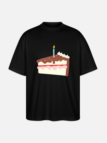 Chocolate Birthday Cake - Stanley/Stella Oversized Unisex Bio T-Shirt Blaster 2.0 - Schwarz