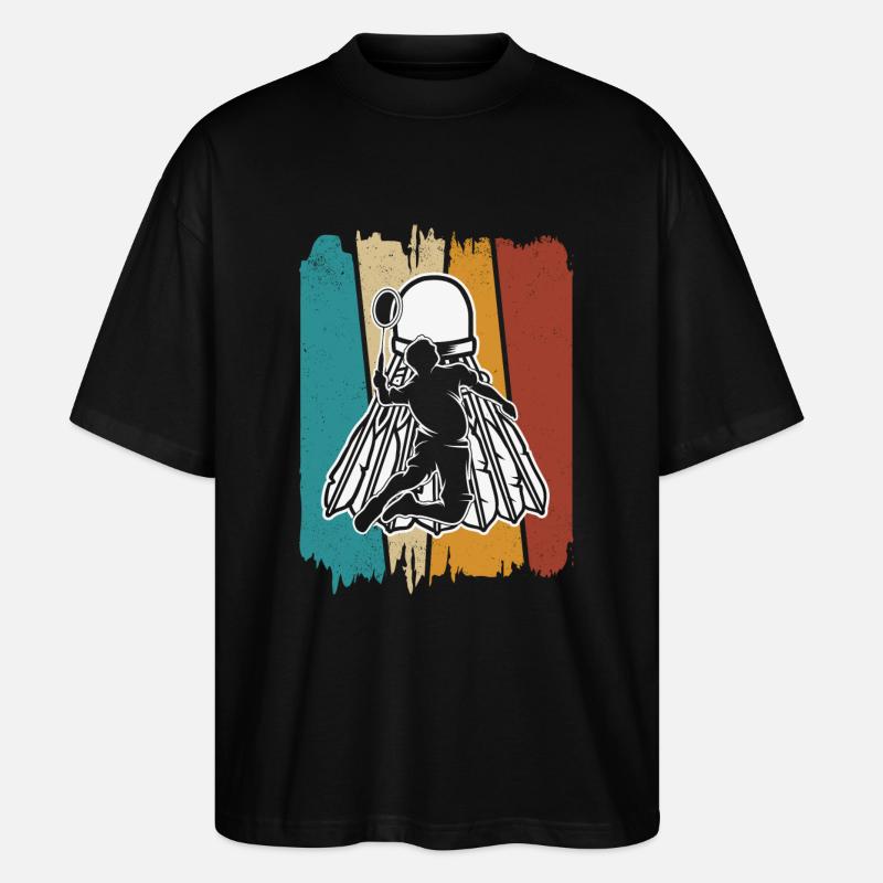 Badminton - Stanley/Stella Oversized Unisex Organic T-shirt Blaster 2.0 - black