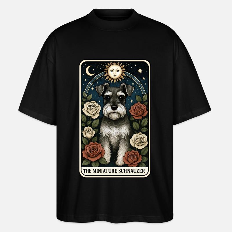 Zwergschnauzer - Stanley/Stella Oversized Unisex Bio T-Shirt Blaster 2.0 - Schwarz
