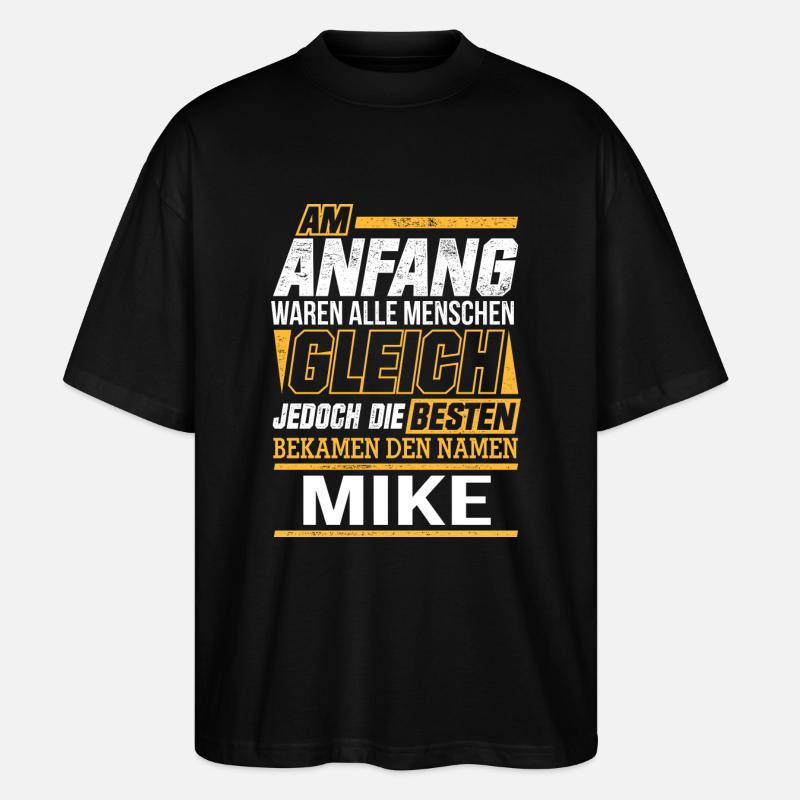 MIKE - Die Besten - Stanley/Stella Oversized Unisex Bio T-Shirt Blaster 2.0 - Schwarz
