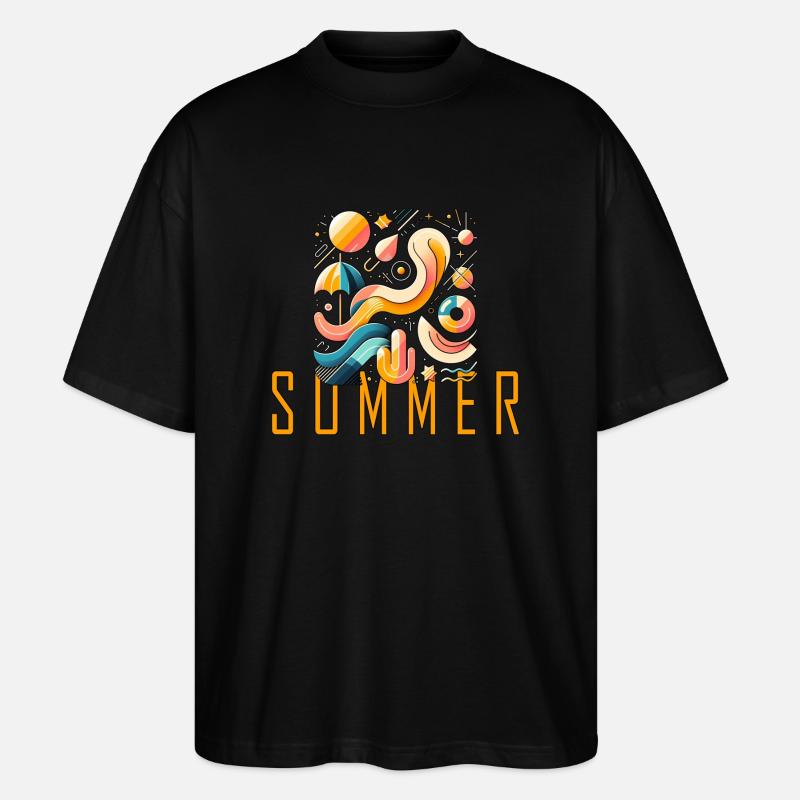 Sommer - Stanley/Stella Oversized Unisex Bio T-Shirt Blaster 2.0 - Schwarz