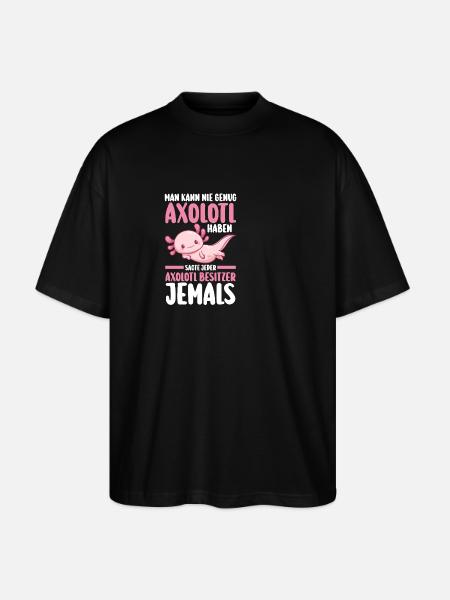 Axolotl - Stanley/Stella Oversized Unisex Organic T-shirt Blaster 2.0 - black