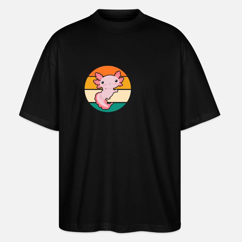Axolotl - T-shirt bio Blaster 2.0 coupe oversize Stanley/Stella Unisexe - noir