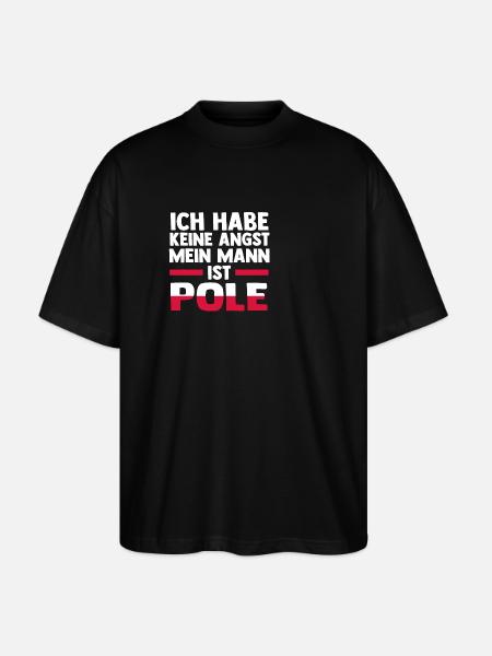 Pole Polen - Stanley/Stella Oversized Unisex Bio T-Shirt Blaster 2.0 - Schwarz