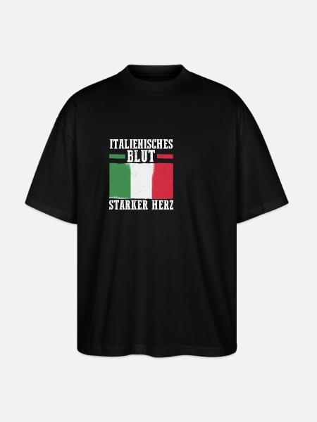 Italians Italy - Stanley/Stella Oversized Unisex Organic T-shirt Blaster 2.0 - black