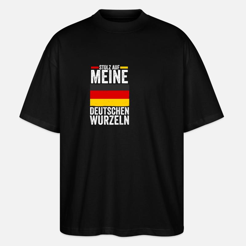 German German Germany - Stanley/Stella Oversized Unisex Organic T-shirt Blaster 2.0 - black