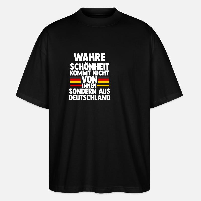 German German Germany - Stanley/Stella Oversized Unisex Organic T-shirt Blaster 2.0 - black