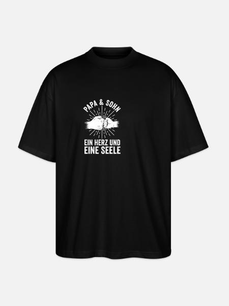 Father Dad And Son - Stanley/Stella Oversized Unisex Organic T-shirt Blaster 2.0 - black