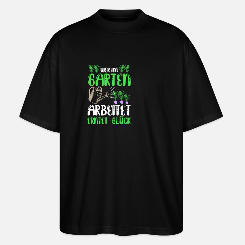 Gärtner Hobbygärtner Garten - Stanley/Stella Oversized Unisex Bio T-Shirt Blaster 2.0 - Schwarz