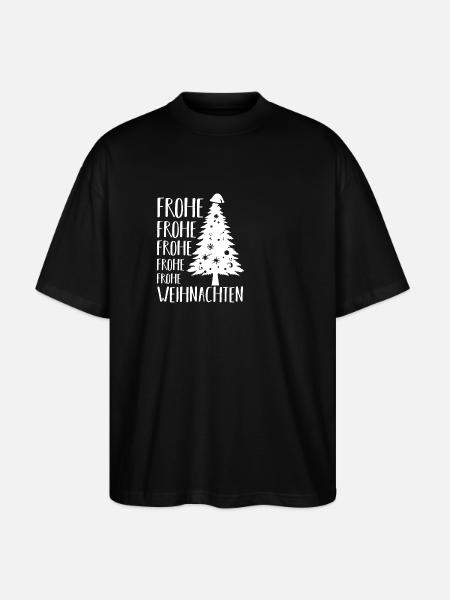 Santa Claus Christmas presents - Stanley/Stella Oversized Unisex Organic T-shirt Blaster 2.0 - black