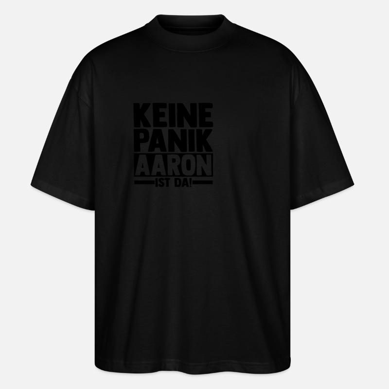 Vorname Aaron - Stanley/Stella Oversized Unisex Bio T-Shirt Blaster 2.0 - Schwarz