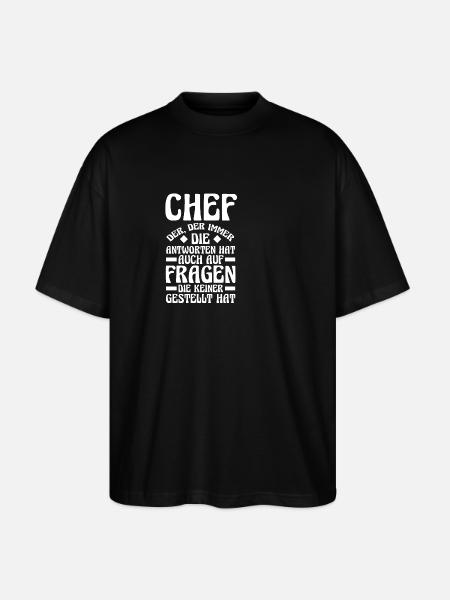 Chef d’équipe Farewell - T-shirt bio Blaster 2.0 coupe oversize Stanley/Stella Unisexe - noir
