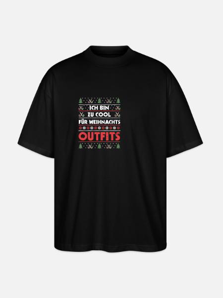 Christmas Ugly Christmas - Stanley/Stella Oversized Unisex Organic T-shirt Blaster 2.0 - black