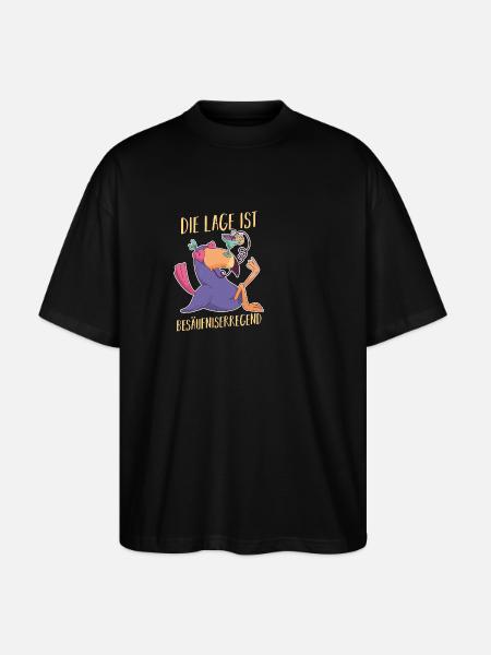 The situation is drunkenness - Stanley/Stella Oversized Unisex Organic T-shirt Blaster 2.0 - black