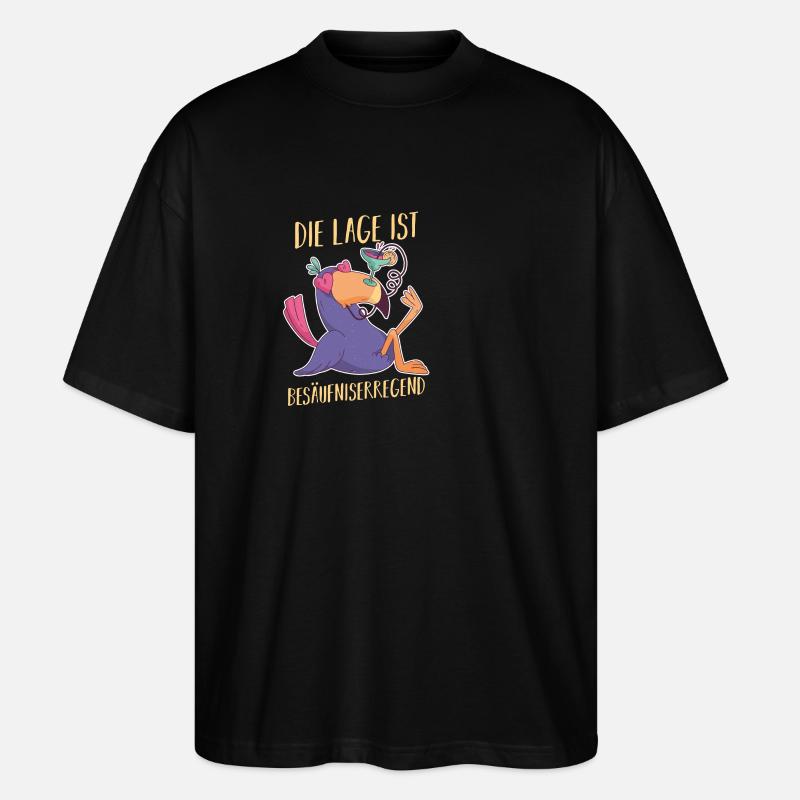 La situation est l’ivresse - T-shirt bio Blaster 2.0 coupe oversize Stanley/Stella Unisexe - noir
