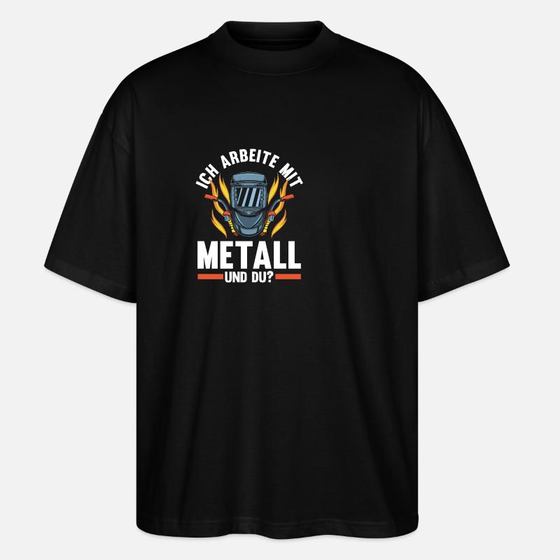Soudage Soudeurs Soudeurs - T-shirt bio Blaster 2.0 coupe oversize Stanley/Stella Unisexe - noir
