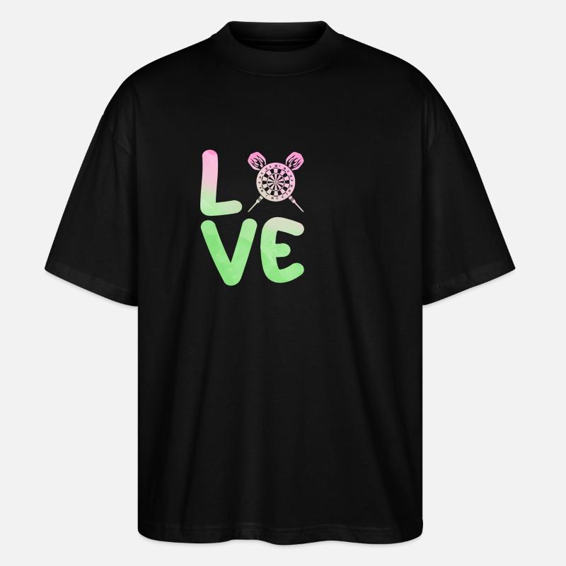 Joueur de fléchettes Fléchettes - T-shirt bio Blaster 2.0 coupe oversize Stanley/Stella Unisexe - noir
