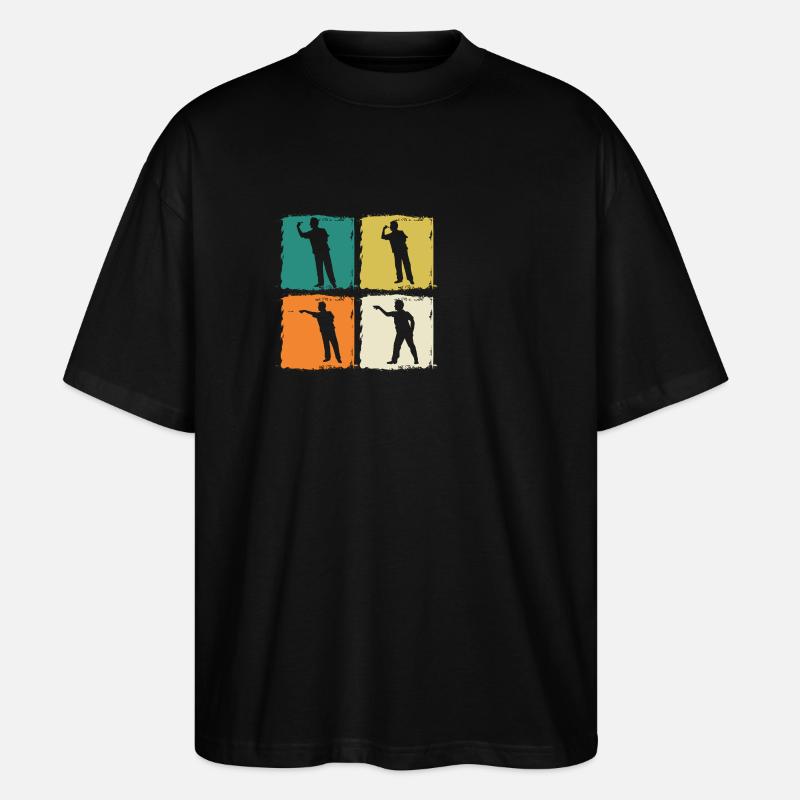 Darts player Darts - Stanley/Stella Oversized Unisex Organic T-shirt Blaster 2.0 - black