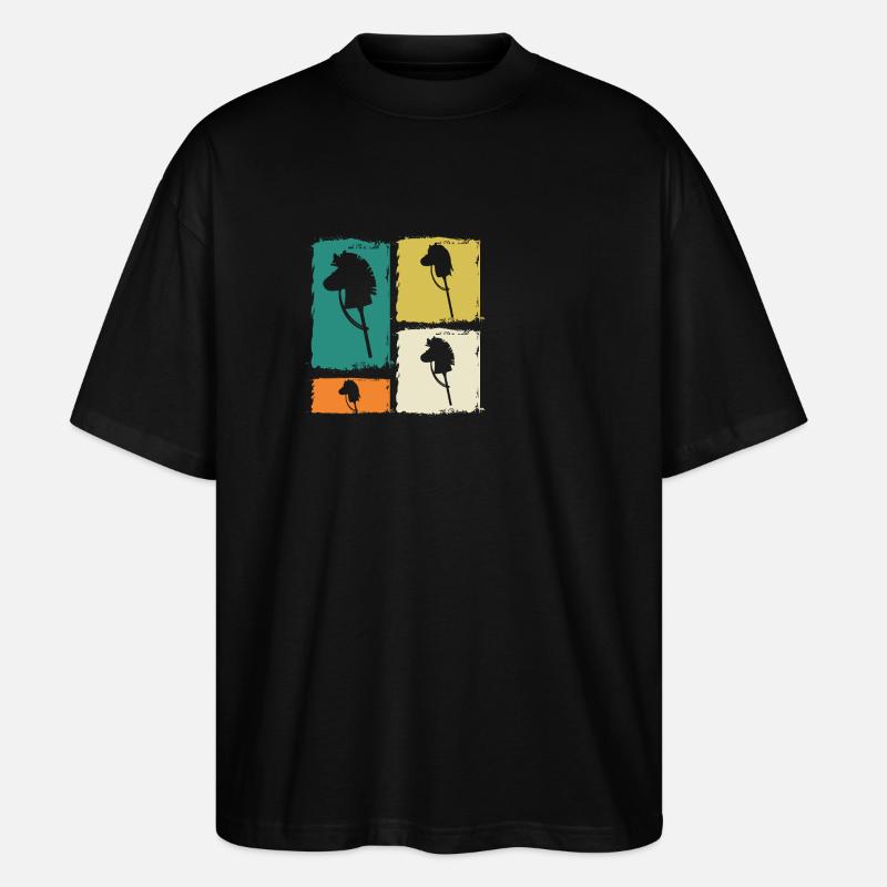 Steckenpferd Hobby Horsing - Stanley/Stella Oversized Unisex Bio T-Shirt Blaster 2.0 - Schwarz