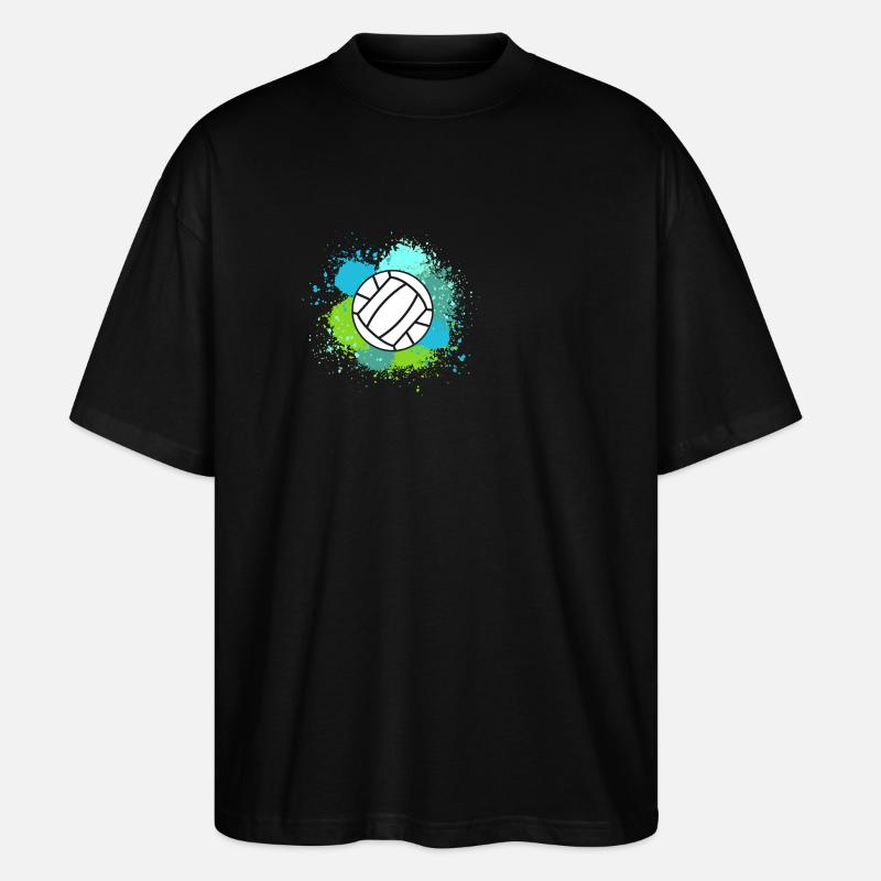 Joueurs de handball Handball - T-shirt bio Blaster 2.0 coupe oversize Stanley/Stella Unisexe - noir
