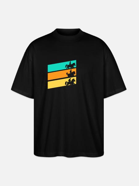 Cheval - T-shirt bio Blaster 2.0 coupe oversize Stanley/Stella Unisexe - noir