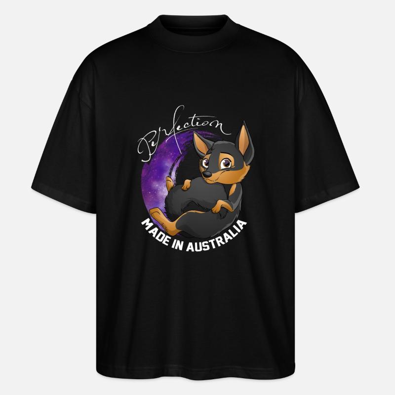 Kelpie Galaxy - Black Fire - Stanley/Stella Oversized Unisex Bio T-Shirt Blaster 2.0 - Schwarz