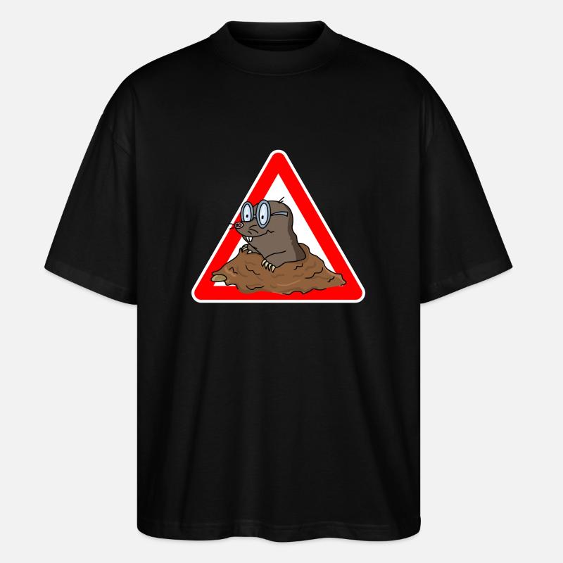 Maulwurf - Stanley/Stella Oversized Unisex Bio T-Shirt Blaster 2.0 - Schwarz