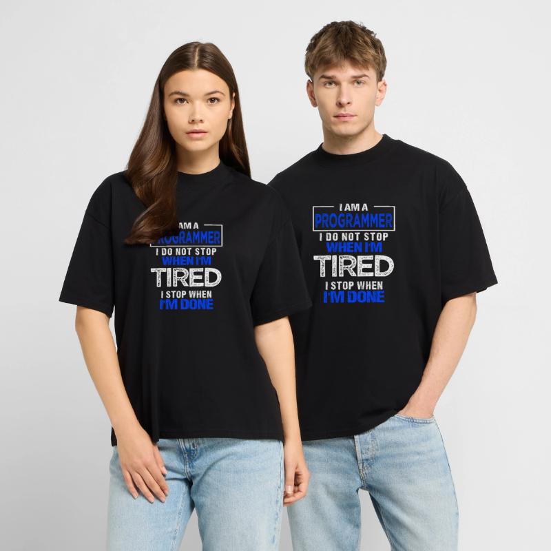 Programmer Gift Programmer Developer Stanley/Stella Oversized Unisex Organic T-shirt Blaster 2.0