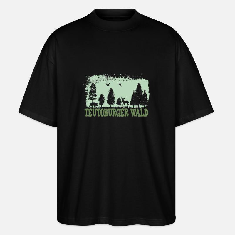 Teutoburger Wald - Stanley/Stella Oversized Unisex Bio T-Shirt Blaster 2.0 - Schwarz