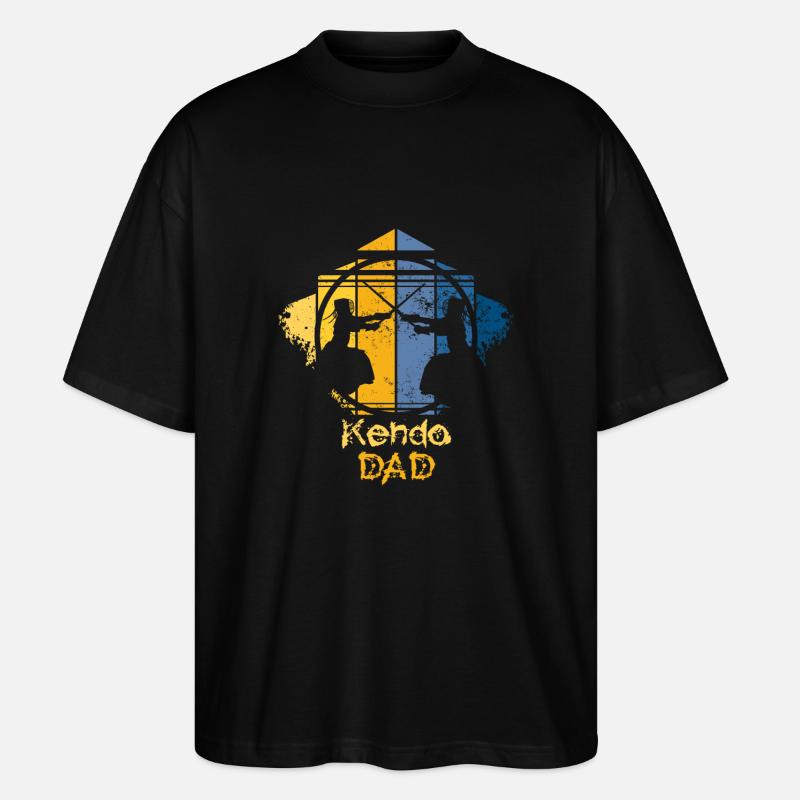 Kendo Papa - Stanley/Stella Oversized Unisex Bio T-Shirt Blaster 2.0 - Schwarz