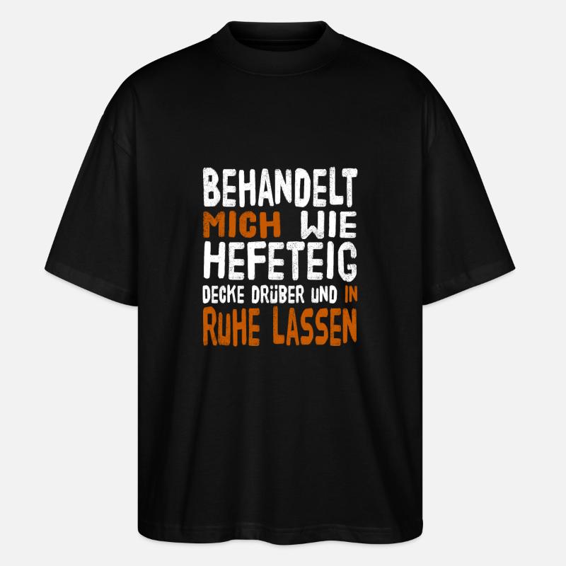 Hefeteig - Stanley/Stella Oversized Unisex Bio T-Shirt Blaster 2.0 - Schwarz