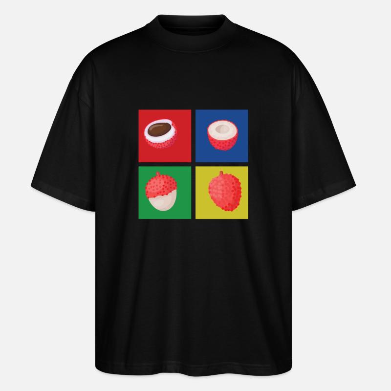 Lychee - Stanley/Stella Oversized Unisex Organic T-shirt Blaster 2.0 - black