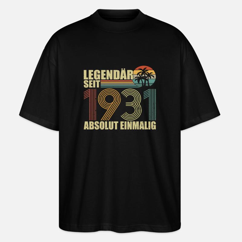 Legendär seit 1931 - Stanley/Stella Oversized Unisex Bio T-Shirt Blaster 2.0 - Schwarz