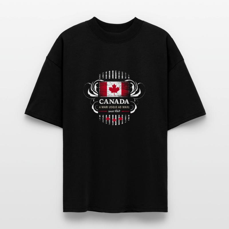 drapeau drapeau à la feuille d'érable d'érable Canada 2 T-shirt bio Blaster 2.0 coupe oversize Stanley/Stella Unisexe