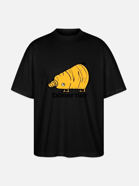 Dönertier - Stanley/Stella Oversized Unisex Bio T-Shirt Blaster 2.0 - Schwarz