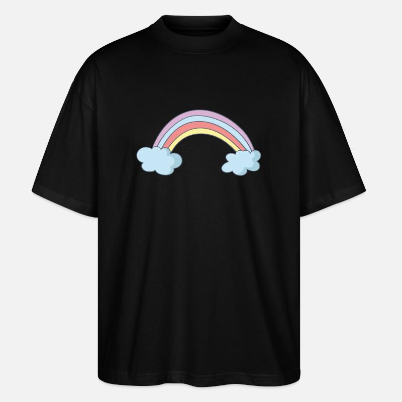 Regenbogen - Stanley/Stella Oversized Unisex Bio T-Shirt Blaster 2.0 - Schwarz