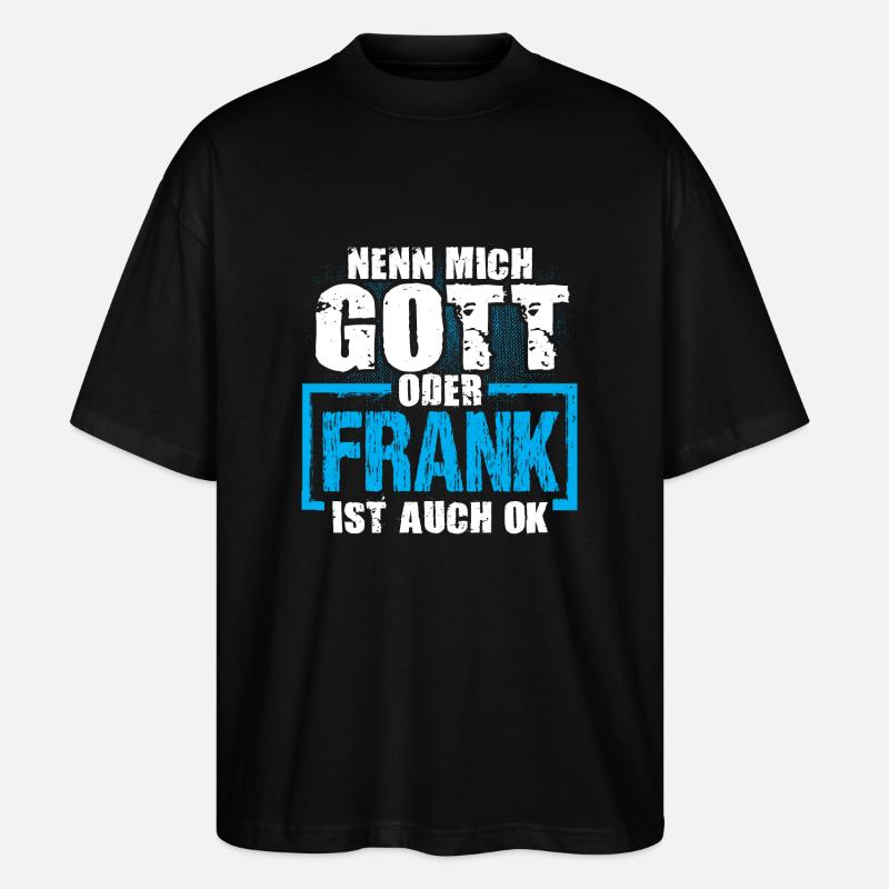 FRANK - ok - Stanley/Stella Oversized Unisex Bio T-Shirt Blaster 2.0 - Schwarz