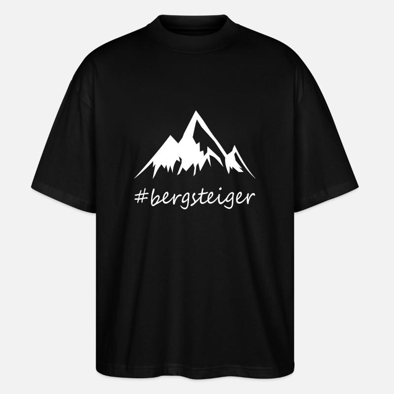 bergsteiger - Stanley/Stella Oversized Unisex Bio T-Shirt Blaster 2.0 - Schwarz