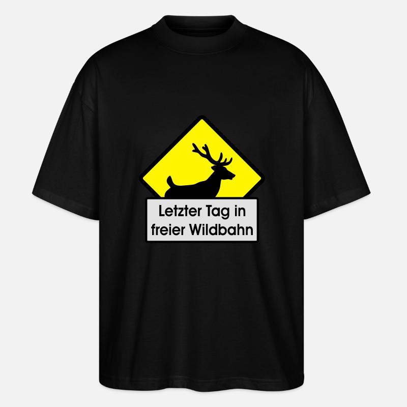 Junggeselle - Stanley/Stella Oversized Unisex Bio T-Shirt Blaster 2.0 - Schwarz