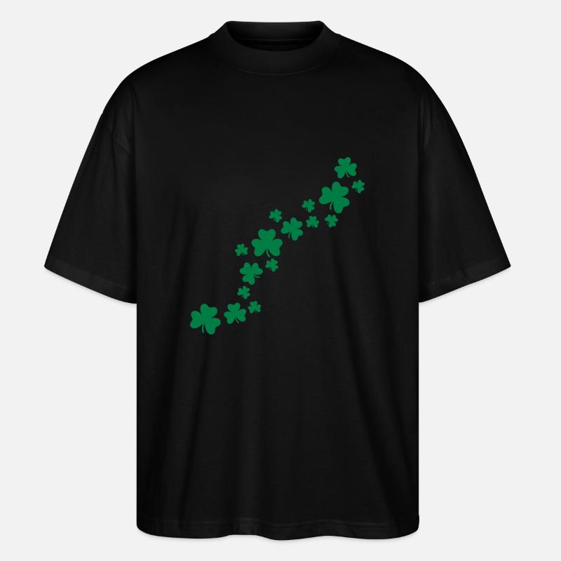 Shamrocks - Stanley/Stella Oversized Unisex Bio T-Shirt Blaster 2.0 - Schwarz