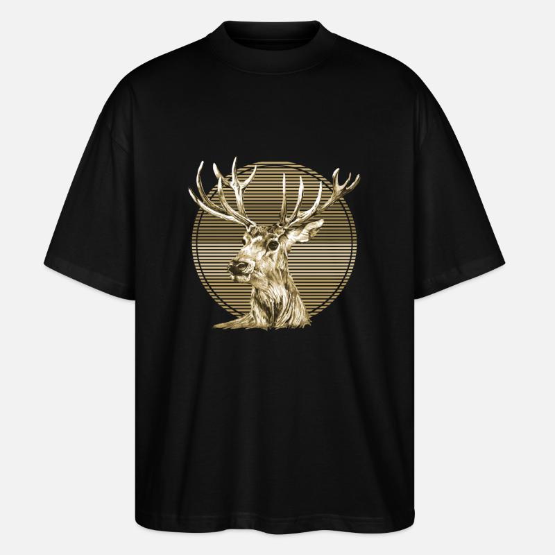 Hirsch - Stanley/Stella Oversized Unisex Bio T-Shirt Blaster 2.0 - Schwarz