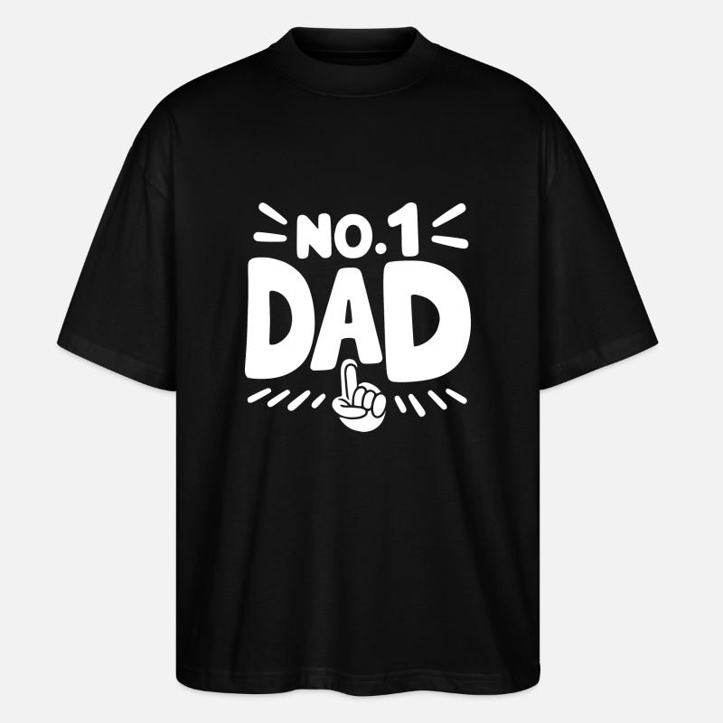 No 1 Papa - T-shirt bio Blaster 2.0 coupe oversize Stanley/Stella Unisexe - noir