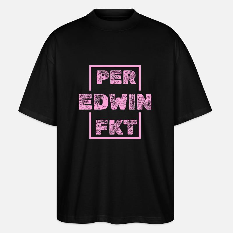 Edwin Edwin - Stanley/Stella Oversized Unisex Organic T-shirt Blaster 2.0 - black