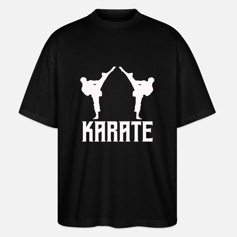 karaté - T-shirt bio Blaster 2.0 coupe oversize Stanley/Stella Unisexe - noir