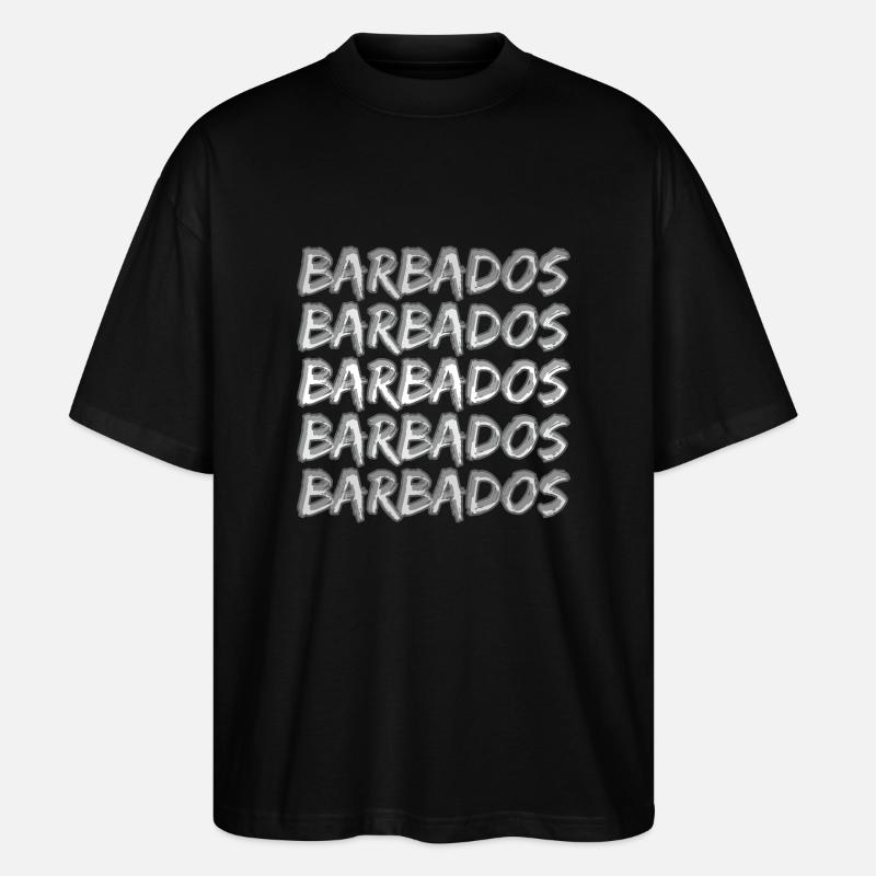 Reise Barbados - Stanley/Stella Oversized Unisex Bio T-Shirt Blaster 2.0 - Schwarz