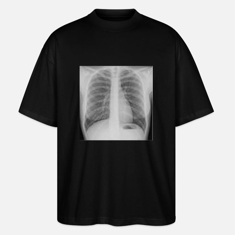 Lunge - Nichtraucher - Stanley/Stella Oversized Unisex Bio T-Shirt Blaster 2.0 - Schwarz