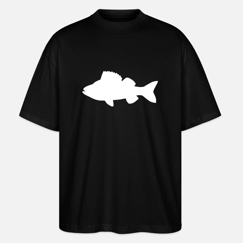 Fisch - Stanley/Stella Oversized Unisex Bio T-Shirt Blaster 2.0 - Schwarz