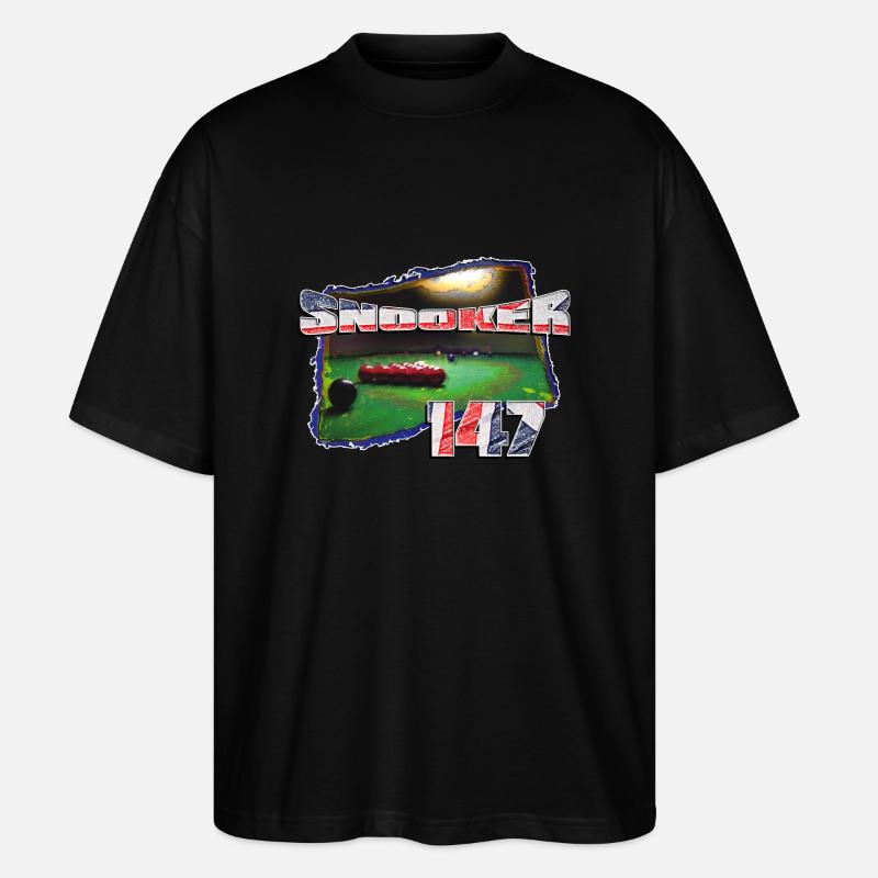SNOOKER 147 - Stanley/Stella Oversized Unisex Bio T-Shirt Blaster 2.0 - Schwarz