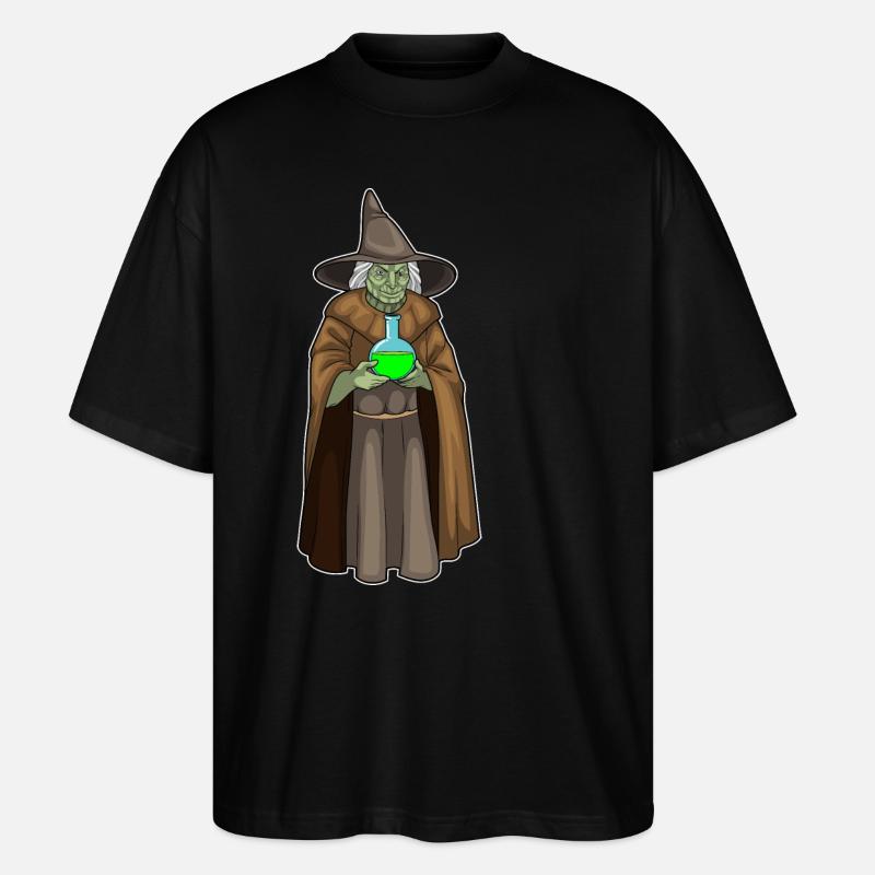 Witch Halloween Magic Potion - Stanley/Stella Oversized Unisex Organic T-shirt Blaster 2.0 - black