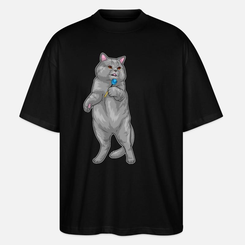 Cat Dart Dart - T-shirt bio Blaster 2.0 coupe oversize Stanley/Stella Unisexe - noir